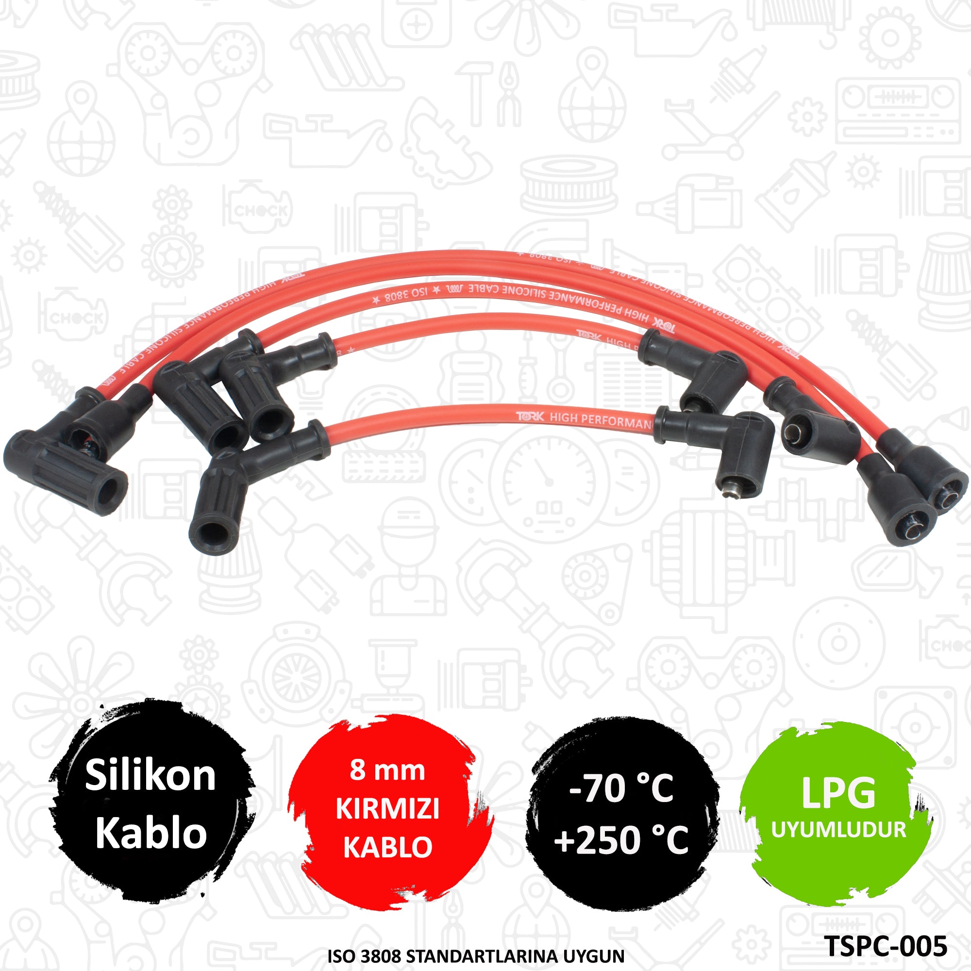 Tofaş: Doğan S, Doğan SLX, Şahin S, Kartal SLX (Karbüratörlü) Performans Buji Kablosu