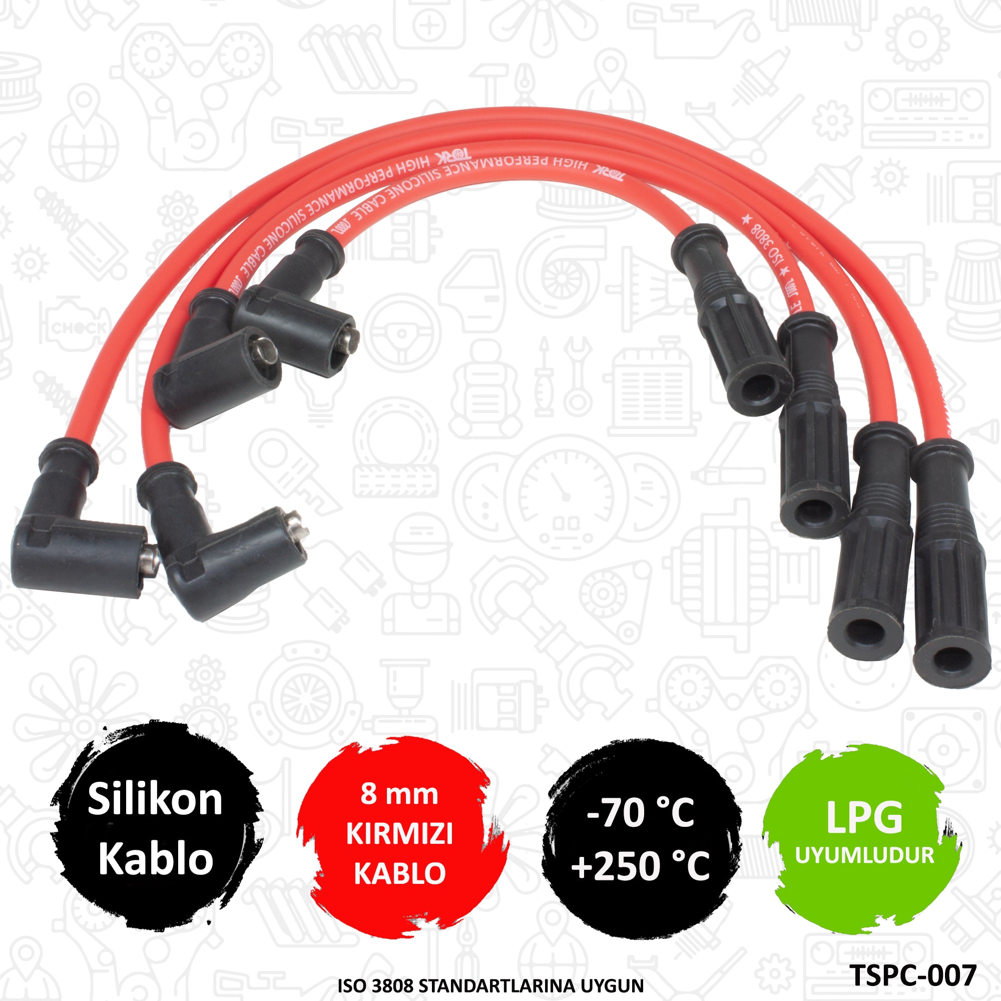 Fiat: Palio, Panda, Punto, Siena 1.2 8V Performance Spark Plug Cable