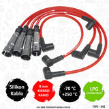 VW: Polo, Golf, Caddy - Skoda: Felicia -  Seat: Cordoba, Ibiza (ALM, AEE, AEX, ABU, ADX) Performans Buji Kablosu